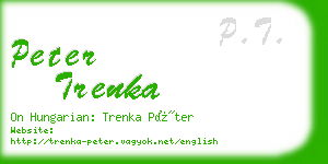 peter trenka business card